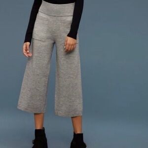 Wilfred Gray Knit pants, gaucho or wide leg Capri. Small super cute, comfortable